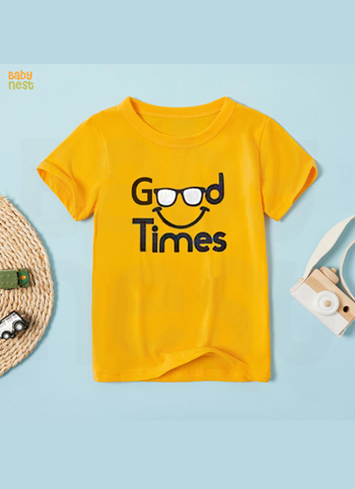 Good Times T-Shirt for Kids – Yellow