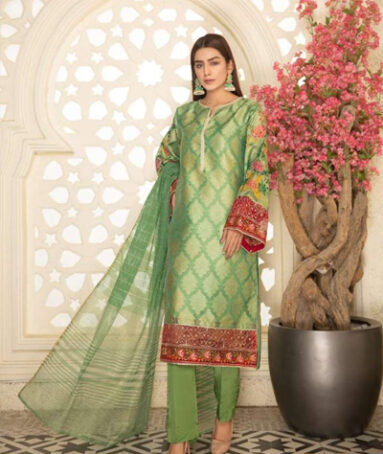 Green Semi Formal 3 Piece Women Suit