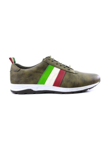 Tape-made Green Italian Shoes