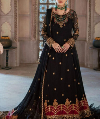 Mohagni Embroidered Chiffon Suits