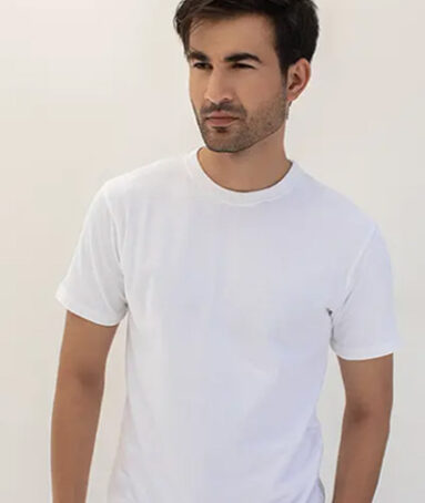 White Regular Fit Basic Tee