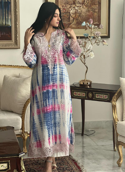 SHIRIN HASSAN 06843 - 3 PC PURE LAWN DRESS