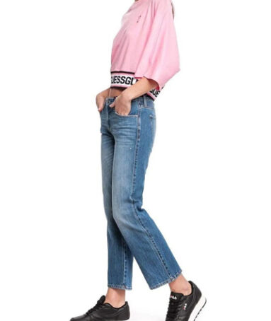 Guess Mid Blue Sexi Straight Ankle Jeans