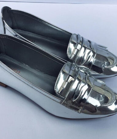Our Silver Loafers With Casual Wear