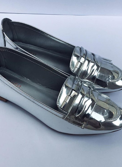 Our Silver Loafers With Casual Wear