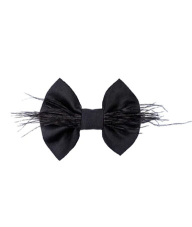 Premium Silk Bow In Black For Boys