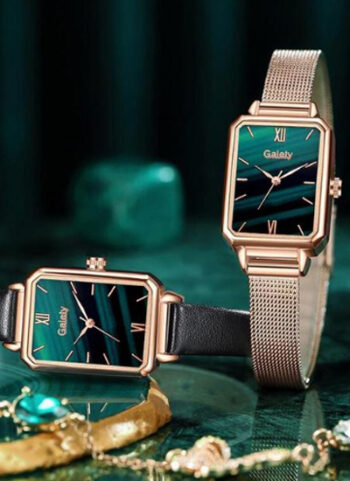Rose Gold Luxury Square Watch