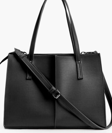 Black Work Tote Bag For Women