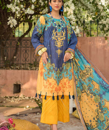 Printed Lawn Shirt With Voil Dupatta