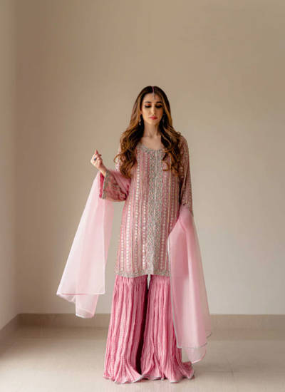 Pure Indian Tissue Powder Pink Shirt